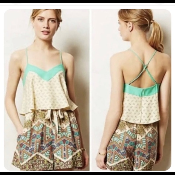 Anthropologie Elevenses Mintaka Romper - Picture 3 of 5